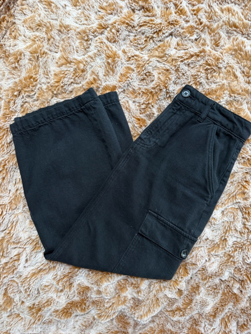 Reformation Black Cargo Skirt